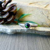 Black Opal Ring, Smooth, 5mm