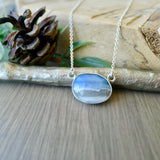 Dawn Necklace, Blue Opal, Faceted