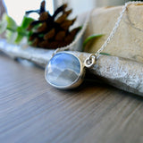 Dawn Necklace, Blue Opal, Faceted