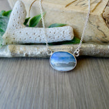 Dawn Necklace, Blue Opal, Faceted