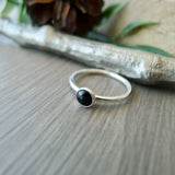 Onyx Ring, Faceted, 5mm