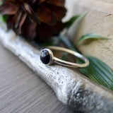 Onyx Ring, Faceted, 5mm