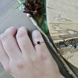 Onyx Ring, Faceted, 5mm