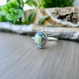 Sterling Opal Ring, Oval, Smaller