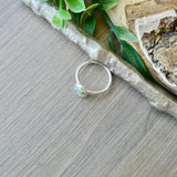 Sterling Opal Ring, Oval, Smaller