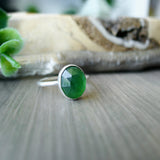 Serpentine Ring, Oval, Faceted