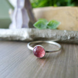 Strawberry Quartz Ring