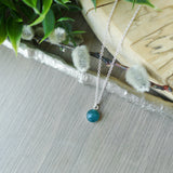 Grandidierite Necklace, Faceted, Round 8mm