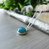 Grandidierite Necklace, Faceted, Round 8mm