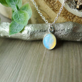 Opal Necklace, Smooth Oval