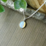 Opal Necklace, Smooth Oval