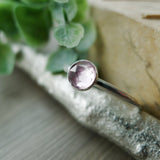 Malaya Garnet Ring, Faceted, Round