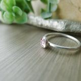 Malaya Garnet Ring, Faceted, Round
