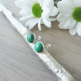 Malachite Studs, 6mm