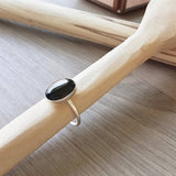 Onyx Ring, Oval, Large