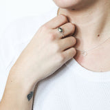 Pyrite Ring, Smooth Oval
