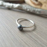 Pebble Ring, Blackened