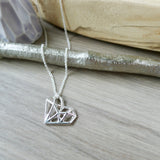 Heart Necklace, Geometric