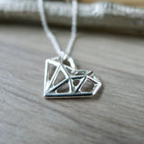 Heart Necklace, Geometric