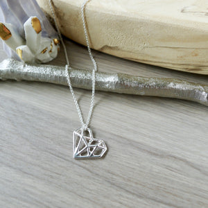 Heart Necklace, Geometric