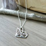 Heart Necklace, Geometric