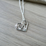 Heart Necklace, Geometric