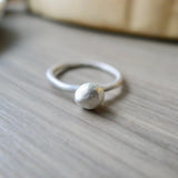 Pebble Ring, Silver