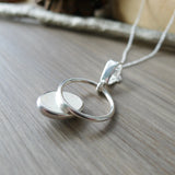 Onyx Necklace, Smooth Oval in Circle