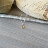Citrine Necklace, Smooth Tear Drop