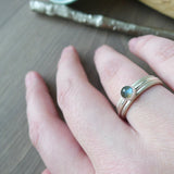 Labradorite Ring, Faceted