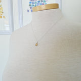 Citrine Necklace, Smooth Tear Drop