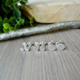 Plain Studs Set, 3 Pairs, Flat Circle