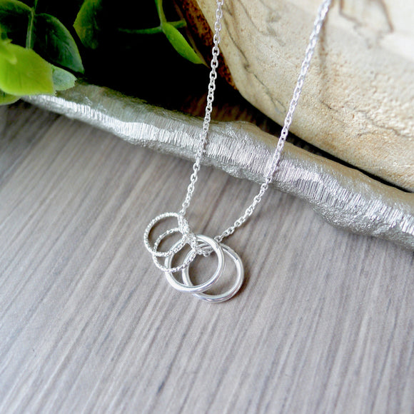 Sterling Silver Family Birthstone Washer Necklace | Choose Your Inscri -  Clothed with Truth