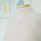 Citrine Necklace, Faceted Circle