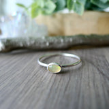 Opal Ring, Smooth Oval