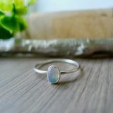 Opal Ring, Smooth Oval