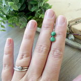 Malachite Studs, 6mm