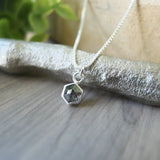 Diamond Necklace, Hexagon, Salt and Pepper