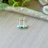 Malachite Studs, 6mm
