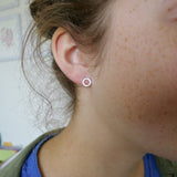 Circle Studs, Open Flat