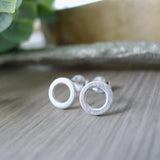 Circle Studs, Open Flat