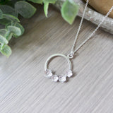 Family Necklace, Flower Wreath