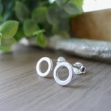 Circle Studs, Open Flat
