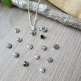 Diamond Necklace, Hexagon, Salt and Pepper