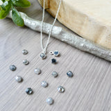 Diamond Necklace, Hexagon, Salt and Pepper