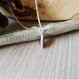 Garnet Necklace, Smooth Oval