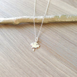 Maple Leaf Necklace, Smooth